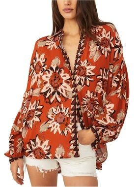 Free People Good Vibrations Blouse